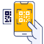 icono celular escaneando QR