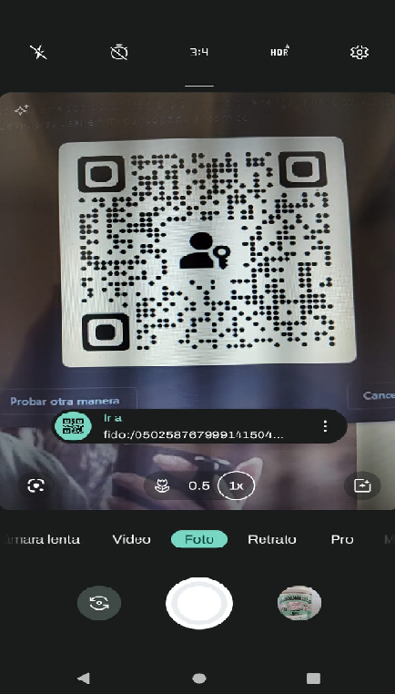 Imagen de un QR