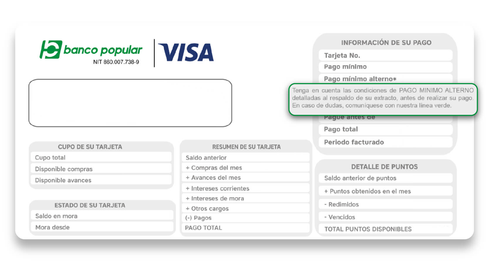 Tarjetas Crédito Banco Popular