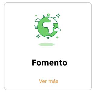 imagen con icono de un planeta con algunas estructuras de ciudades, y texto de titulo y de boton