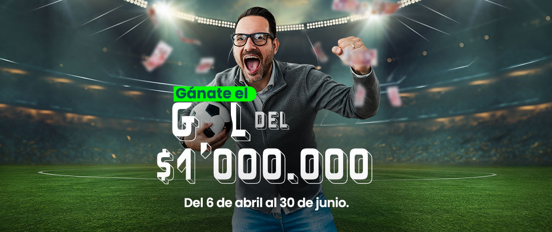 Hombre en estadio con muchos billetes cayendo del cielo