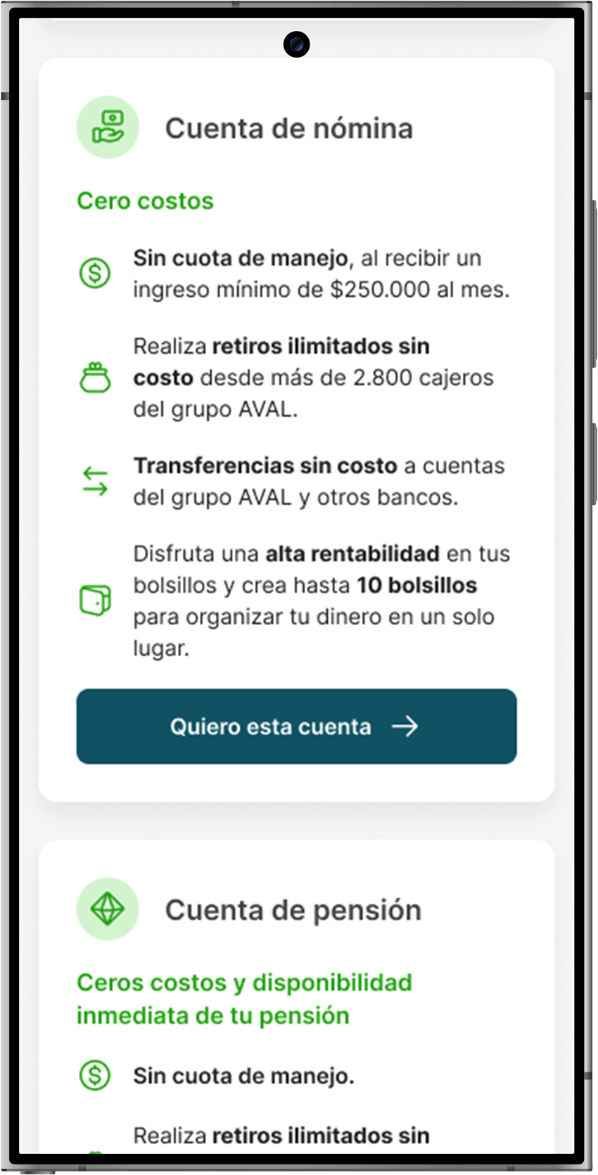 celular con imagen de como abrir tus bolsillos
