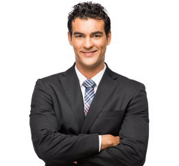 Un empresario sonriendo