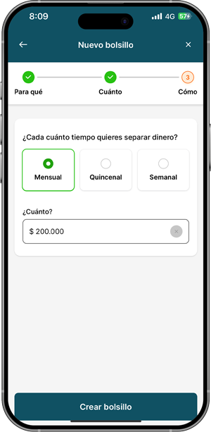 celular con imagen de como abrir tus bolsillos