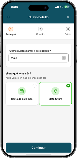 celular con imagen de como abrir tus bolsillos