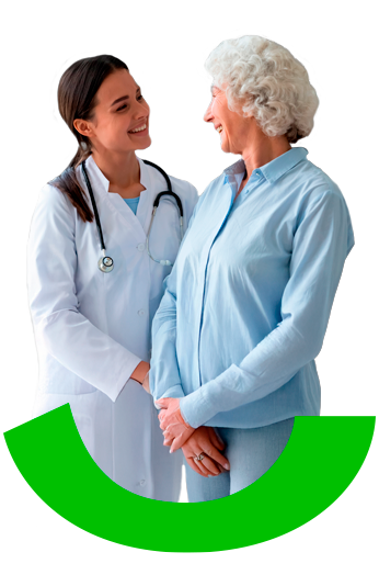 mujer 50+ con doctora