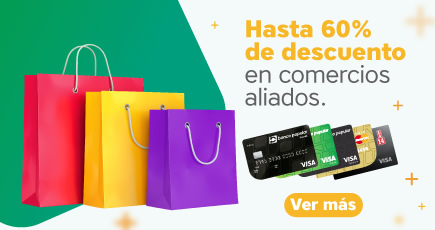 60% de descuento en comercios aliados