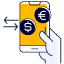 ilustración hombre con celular