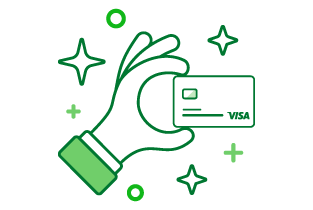 Icono Tarjeta en la mano