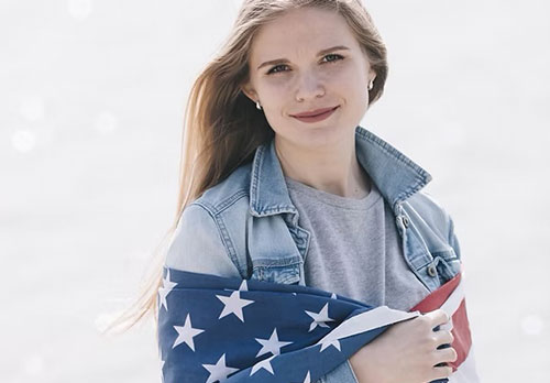 imagen de mujer americanar