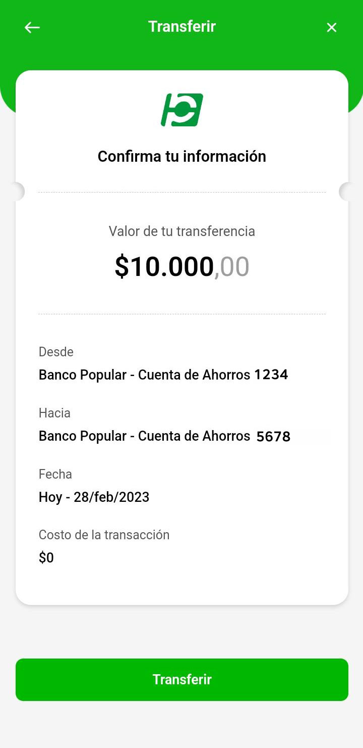 Imagen del dashboard del aplicativo