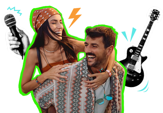 pareja feliz sonriendo
