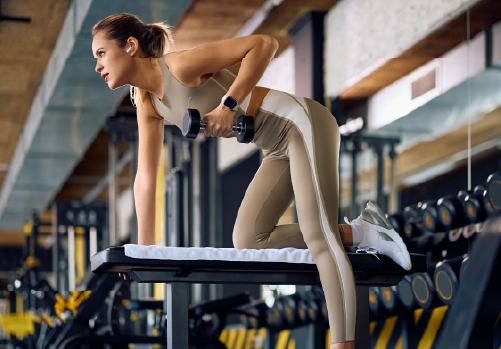imagen de una mujer haciendo ejercicio