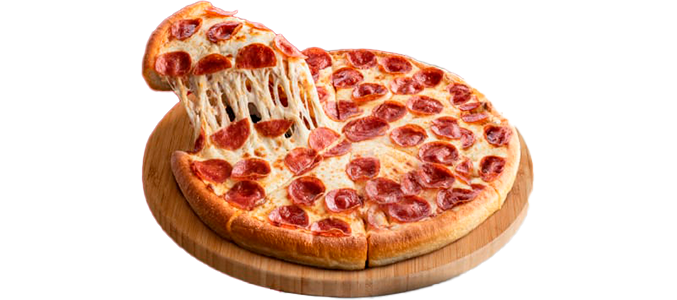 Hombre comiendo una rebanada de pizza