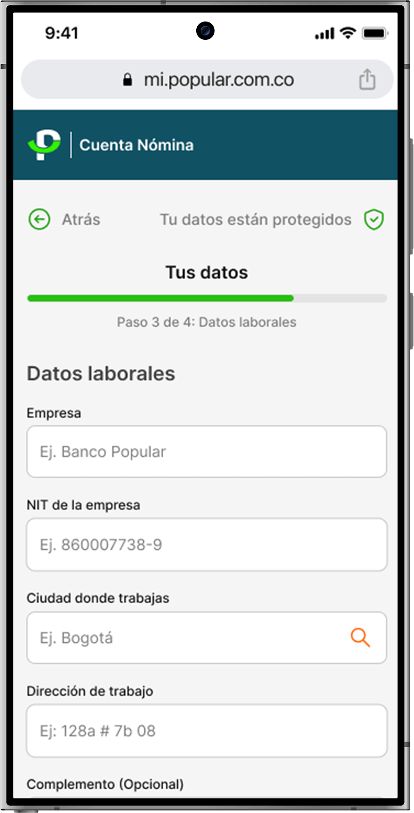 celular con imagen de como abrir tus bolsillos