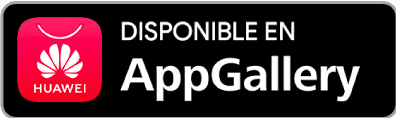 botón con el logo dehuawei app gallery para descargar la app