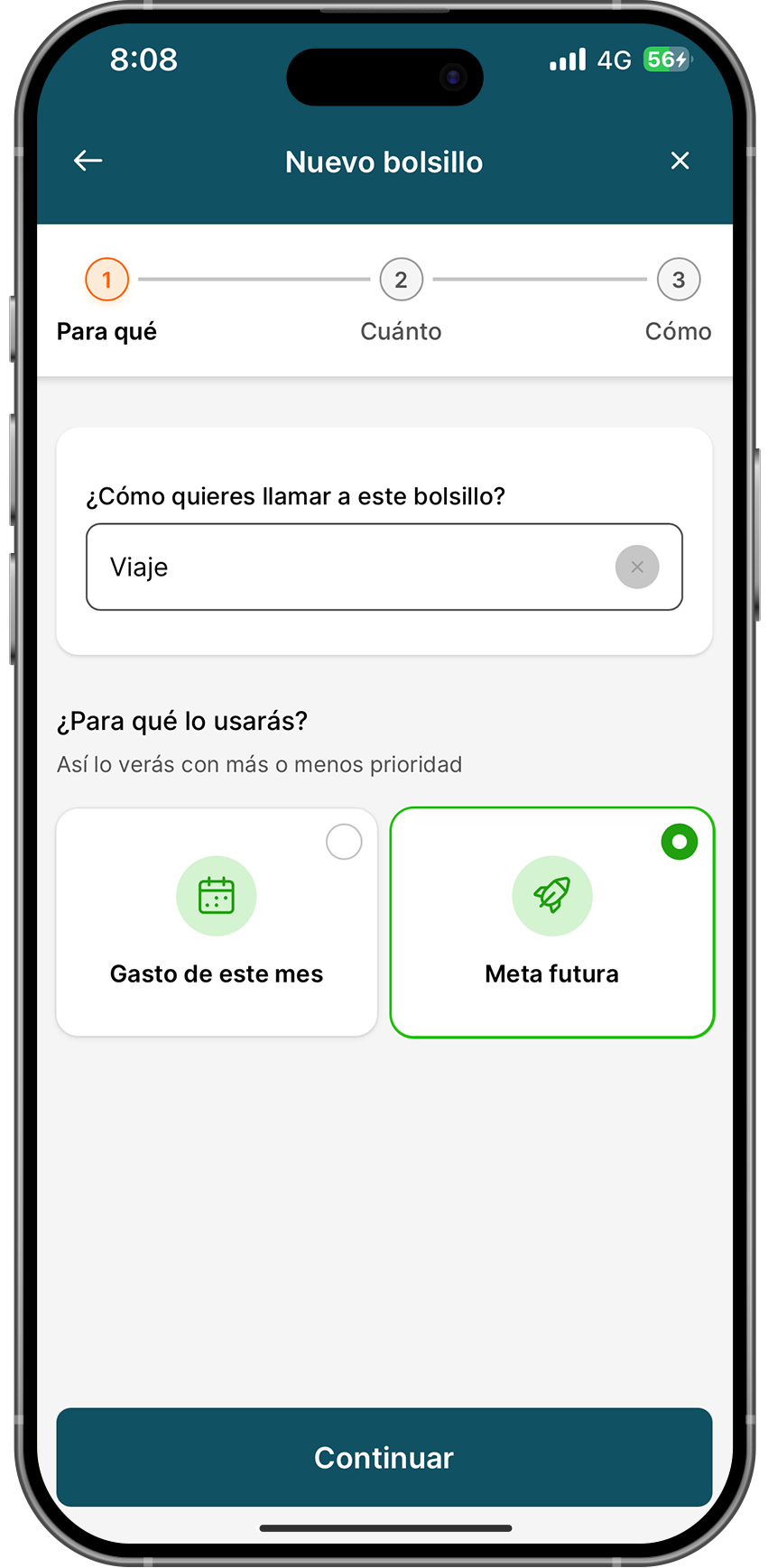 celular con imagen de como abrir tus bolsillos