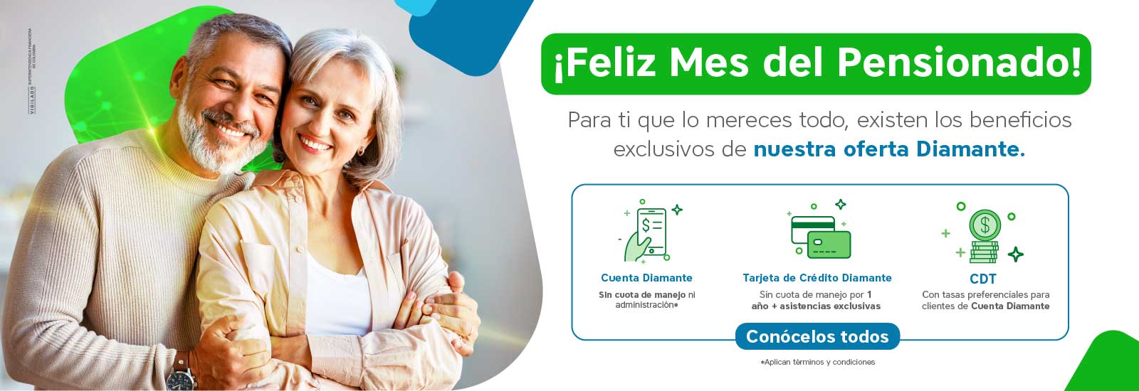 Hombre y mujer de la tercera edad abrazados