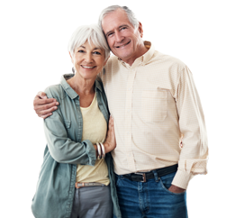 Pareja de abuelos pensionados