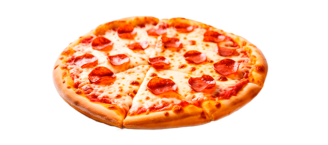 Hombre comiendo una rebanada de pizza