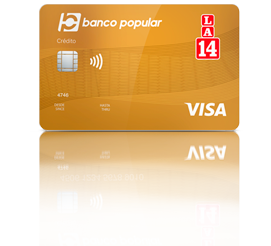 Tarjeta de Crédito LA 14 Oro