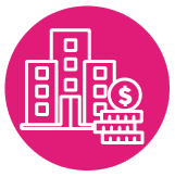 ibp-icono edificios y símbolo de dolar