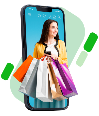 Pareja joven de compras
